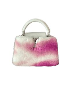 Louis Vuitton Capucines Mini Pink Vision Mink Fur